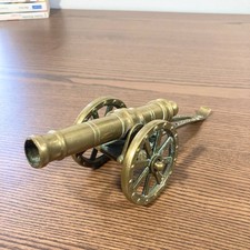 Canon Miniature en Laiton – Objet Décoratif Militaire Vintage – Style Napoléon