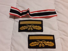 allemand ww2 lot d'insignes + ruban