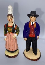 Santon Le Breton et la Bigoudine Marcel Carbonel  Taille 2  de 7 cm