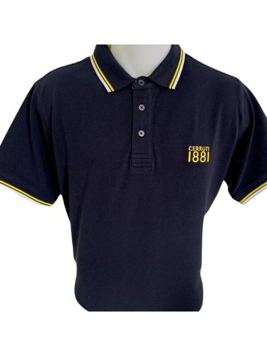 Polo homme bleu marine manches