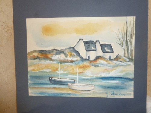 Aquarelle bretagne 36 - bretagne, 39,5/36