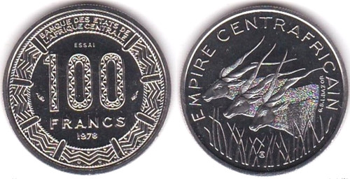 Empire centrafricaine 100 - centrafricaine,