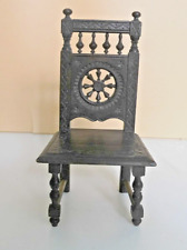 Ancienne Chaise de Poupée en Bois Tourné - Début XXe Siècle