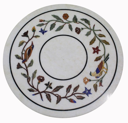 White round marble - 18",