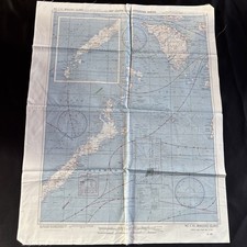 WW2 US AIR FORCE MAP FOULARD