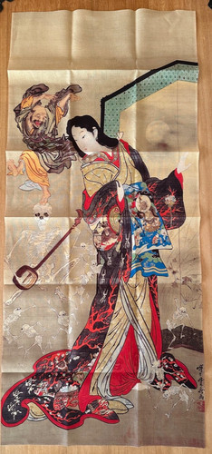 Ukiyo japanese tenugui wall - ukiyo-e,