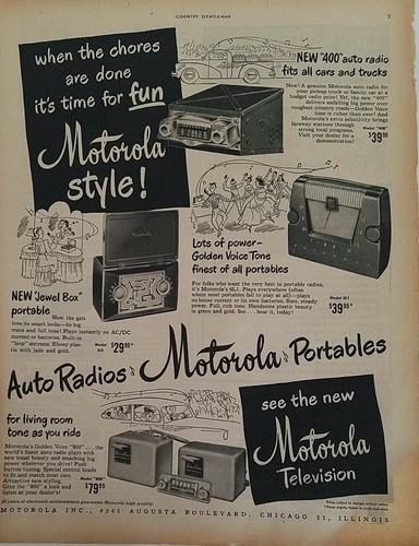 1950 motorola auto - 1950, and