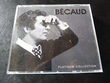 COFFRET 3 CD + LIVRET : GILBERT BECAUD : THE PLATINUM COLLECTION"