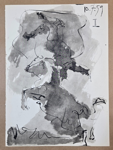 Lithographie noir blanc - et,