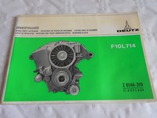 Catalogue pièces détachées moteur Deutz F10L714 Z0144-310 1974