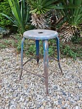 ANCIEN TABOURET INDUSTRIEL ATELIER FER NICOLLE ANNEE 60