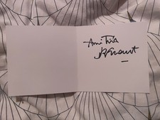 Carte Dedicacee Jean Pierre Foucault Autograph Dedicace