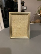 Ancien cadre vintage Rectangulaire Metal Doré Portrait, Dessin laiton Vintage MR