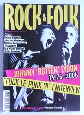 ROCK AND FOLK N° 462 février 2006 JOHNNY ROTTEN OTH VINCENT CASSEL MIKE PATTON
