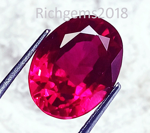 Rubis rouge naturel certifié - rubis,