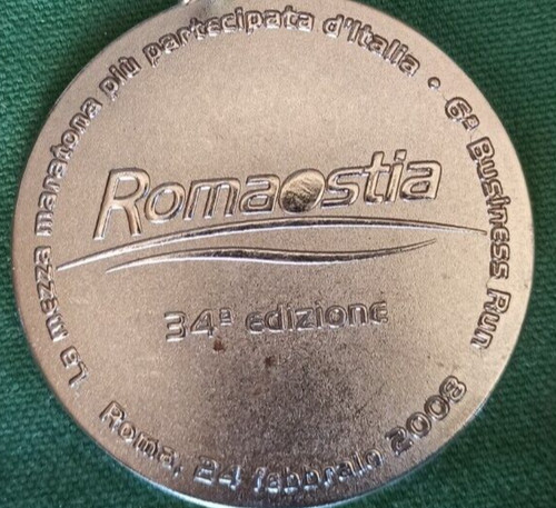 Médaille rome ostie - rome, marathon