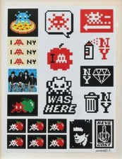  INVADER-Lithograph-Kit-Stickers-Print-Signed-  SPACE Box Limited banksy obey 
