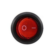 Interrupteur A Bascule Bipolaire ON OFF Rouge 3 Broches 220V B5L62523