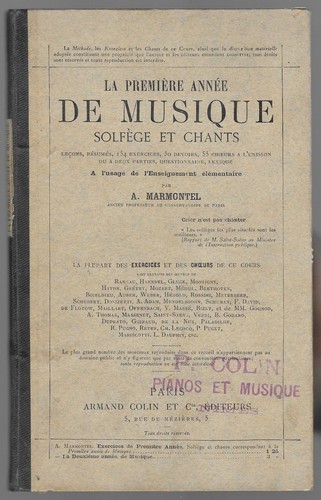 Première année musique - année, de