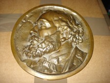 Médaille BRONZE Léon GAMBETTA 14 Cm  par EUGENE RIU