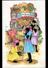 HAITI / Camion Commerce Ambulant FRUITS LEGUMES / Carte illustrée par MAR BERTH