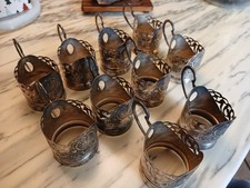 Argenterie Russe Portes Verre A Thé Ou Autre