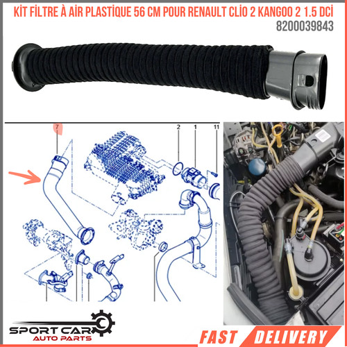 Durite filtre air renault - à,