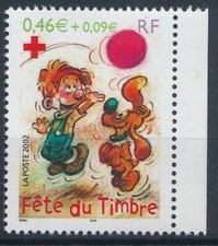 Timbre France   3468** 0.46€+0.09  DU CARNET JOURNEE DU TIMBRE 2002