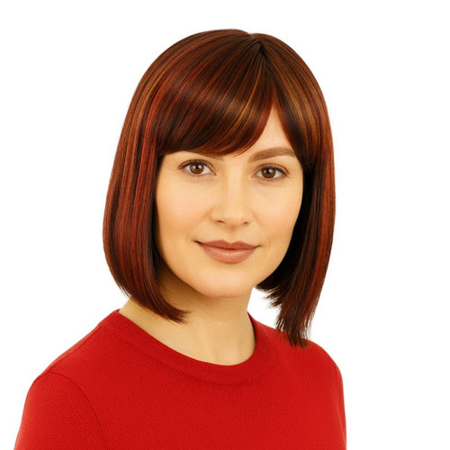 Perruque femme courte - , châtain