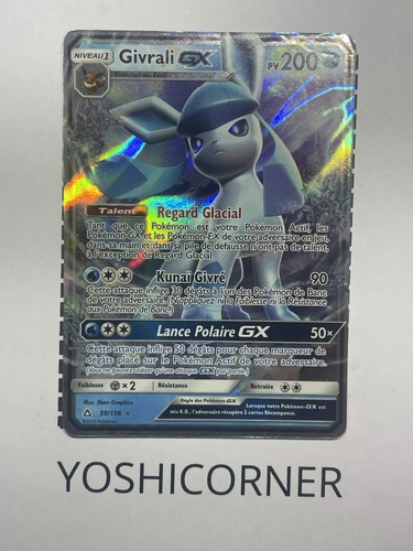 Carte pokemon givrali glaceon - pokemon,