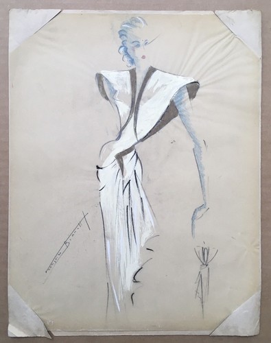 Dessin original gouache - dessin, calque
