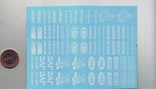 decals nascar blanc 1/24 spax recaro edelbrock sebring michelin alpine koni sony