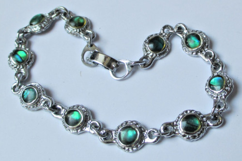 Bracelet souple couleur argent