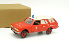 Solido Modifiée 1/43 - Peugeot 504 Break Dangel Pompiers