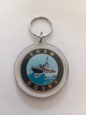 Porte-clés Inclusion Bateau Sauveteurs en Mer SNSM GOURY Keychain vintage 80'