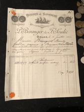 facture, huilerie et savonnerie,p béranger et f soulié,salon,1886