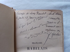 François Rabelais : Gargantua - Pantagruel par Moland Envoi de Léon Daudet