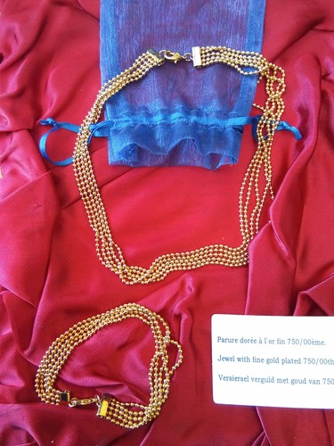 Parure dorée or fin - dorée, l'or