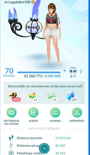 Compte pokémon niveau - ​compte,