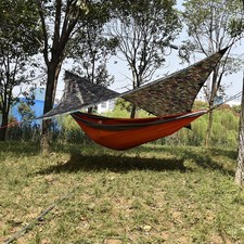 (1)1Pc Extérieur Portable Imperméable Hamac Tente Bâche Abri Camouflage 275 OB