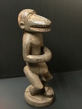 STATUE SINGE BAOULÉ  CÔTE D'IVOIRE ART  ANCIEN  STATUETTE AFRICAINE 