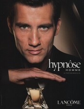 Publicité papier Parfum. Perfume ad. Lancôme Hypnôse  Homme 2007