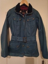 VESTE LEGERE BARBOUR INTENATIONAL FEMME, COTON WAX BLEU ANTHIQUE,TAILLE 8(FR36)