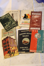 LIVRES COLLECTOR = DIVERSES CARTES ET PLANS TOURISTIQUES EN BELGIQUE ANNEES 30