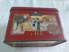 Collection .Ancienne boite de thé  COTTERLEY charmants décors