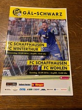Programme FC Schaffhouse vs FC