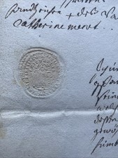 manuscrit vente lettre  18 Eme  ALSACE TAMPON ? 1739 OU 1779