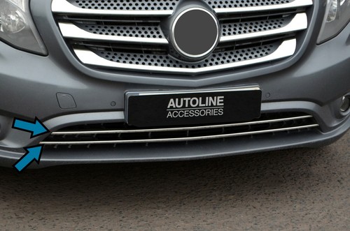 Chrome grille accent bords - chrome,