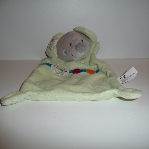 Doudou souris nicotoy verte - doudou,