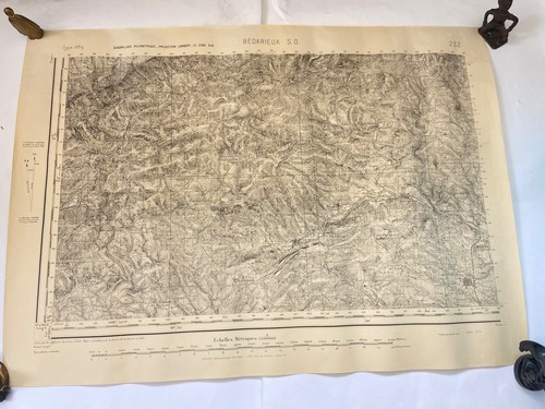 Grande carte topographique - carte, ign